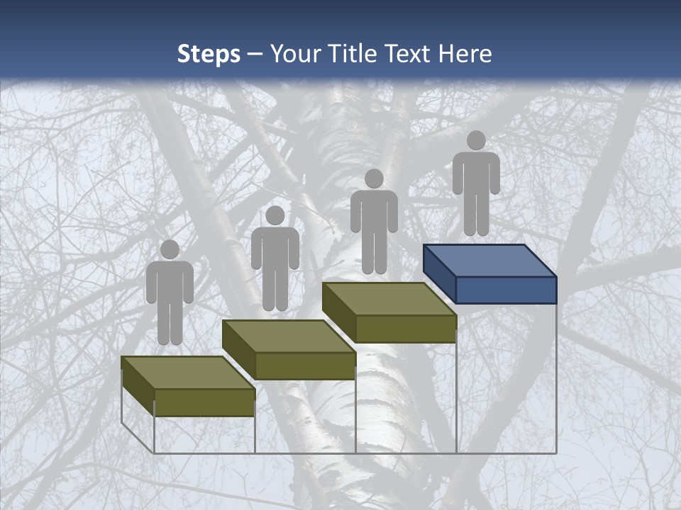 Plant Tree Black PowerPoint Template