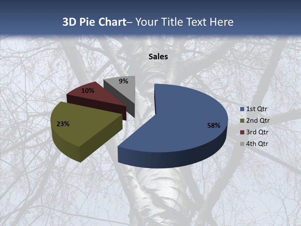 Plant Tree Black PowerPoint Template