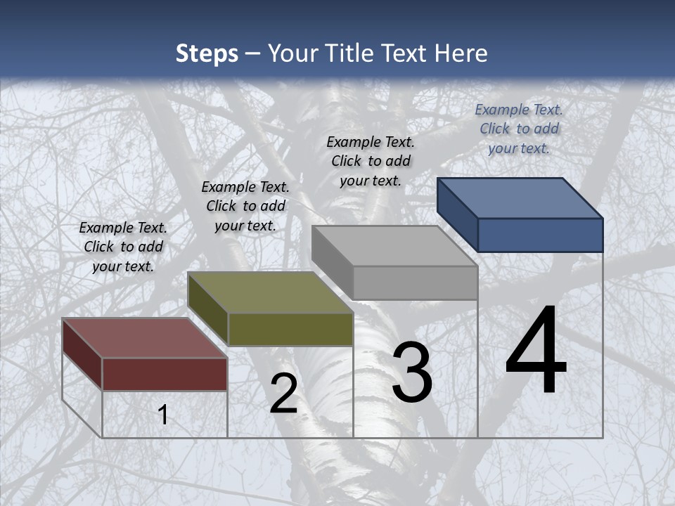 Plant Tree Black PowerPoint Template