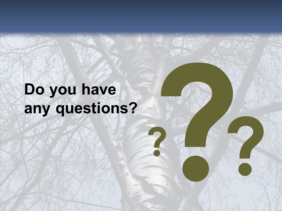 Plant Tree Black PowerPoint Template