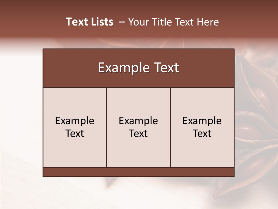 Seed Licorice Savory PowerPoint Template