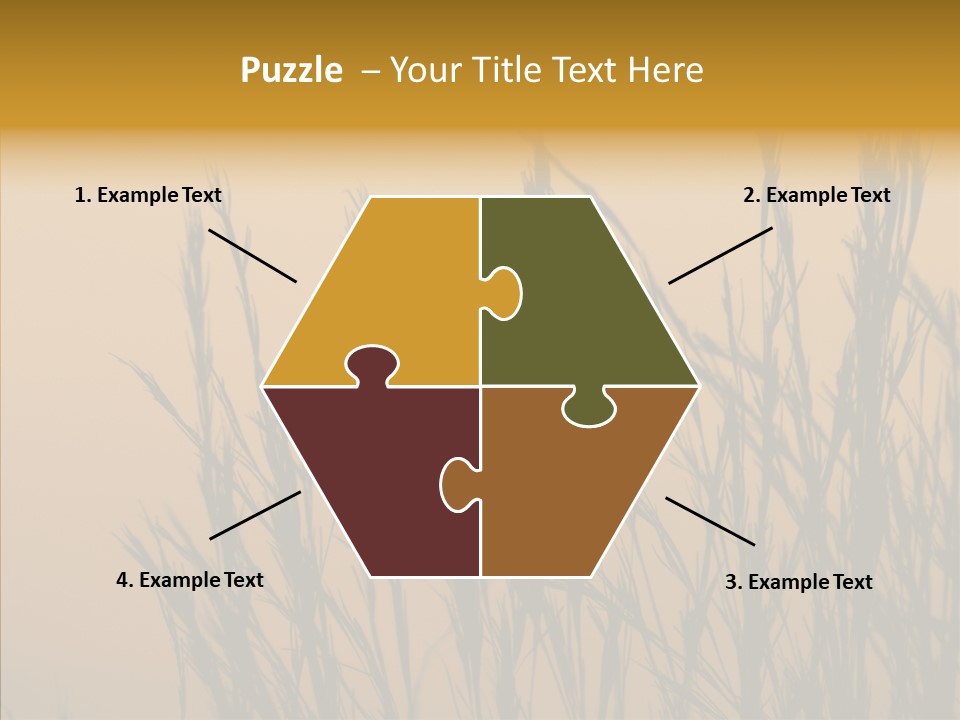 Background Sunset Savanna PowerPoint Template