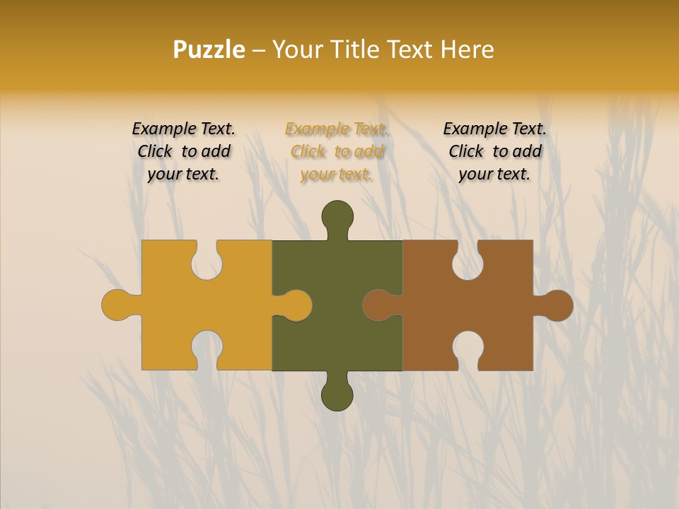 Background Sunset Savanna PowerPoint Template