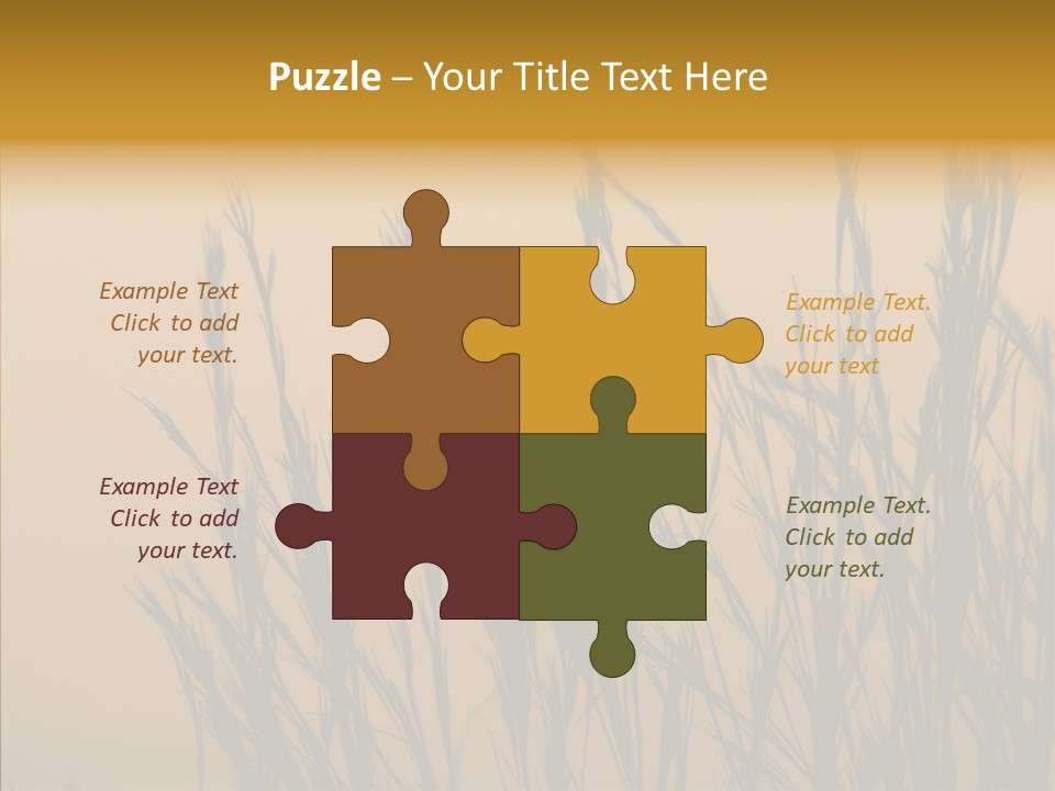 Background Sunset Savanna PowerPoint Template