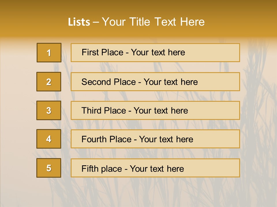 Background Sunset Savanna PowerPoint Template