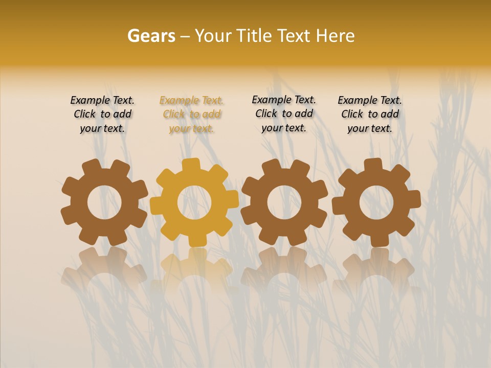 Background Sunset Savanna PowerPoint Template