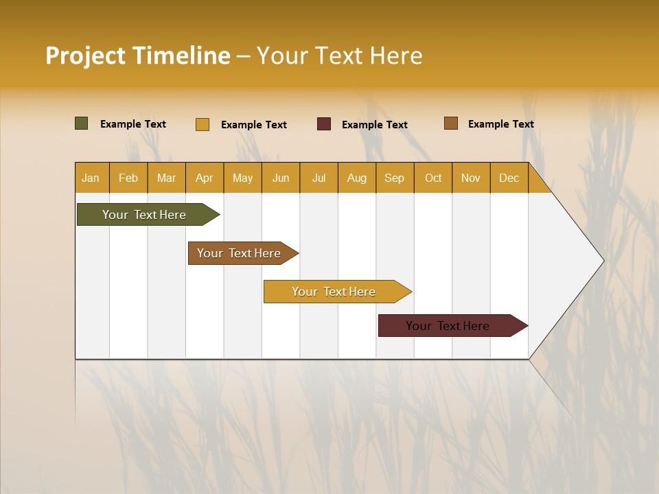 Background Sunset Savanna PowerPoint Template
