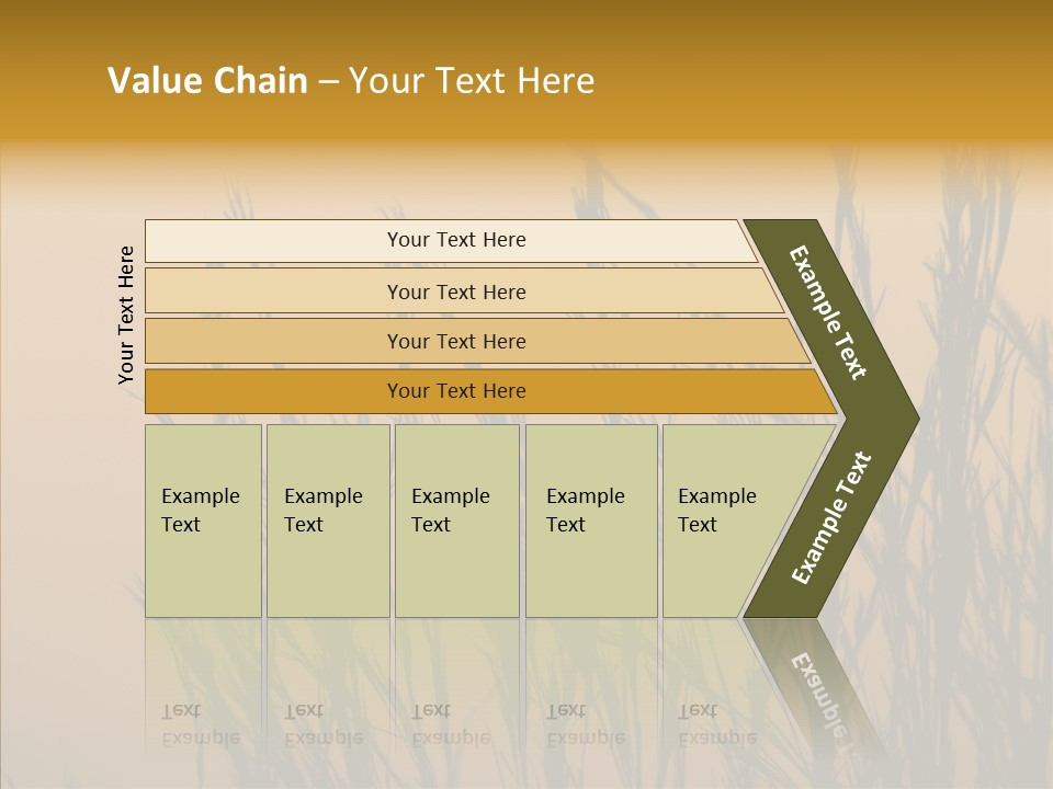 Background Sunset Savanna PowerPoint Template