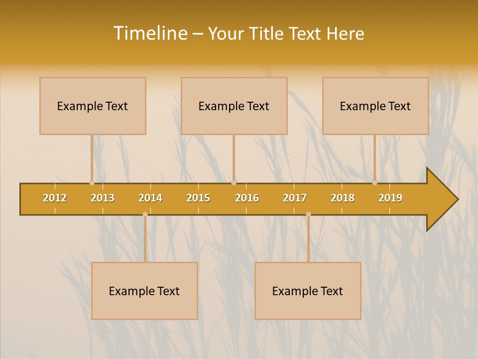 Background Sunset Savanna PowerPoint Template