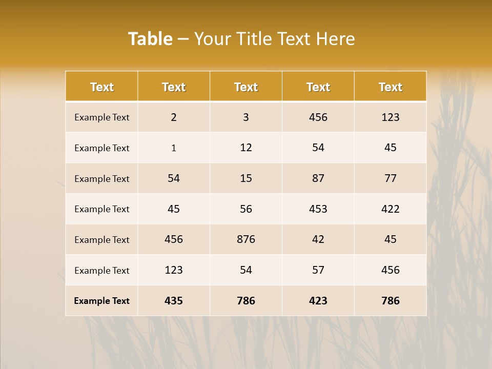 Background Sunset Savanna PowerPoint Template