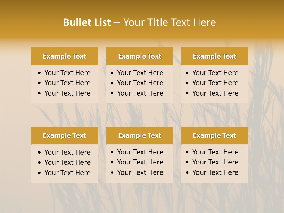 Background Sunset Savanna PowerPoint Template