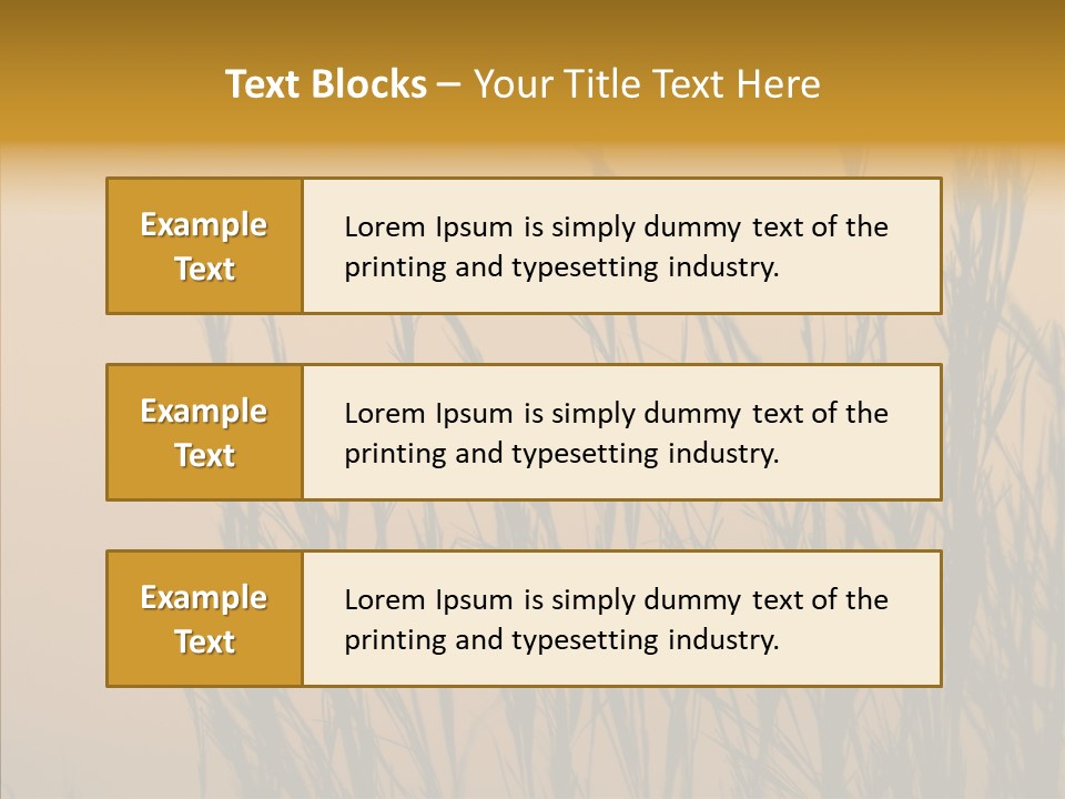 Background Sunset Savanna PowerPoint Template