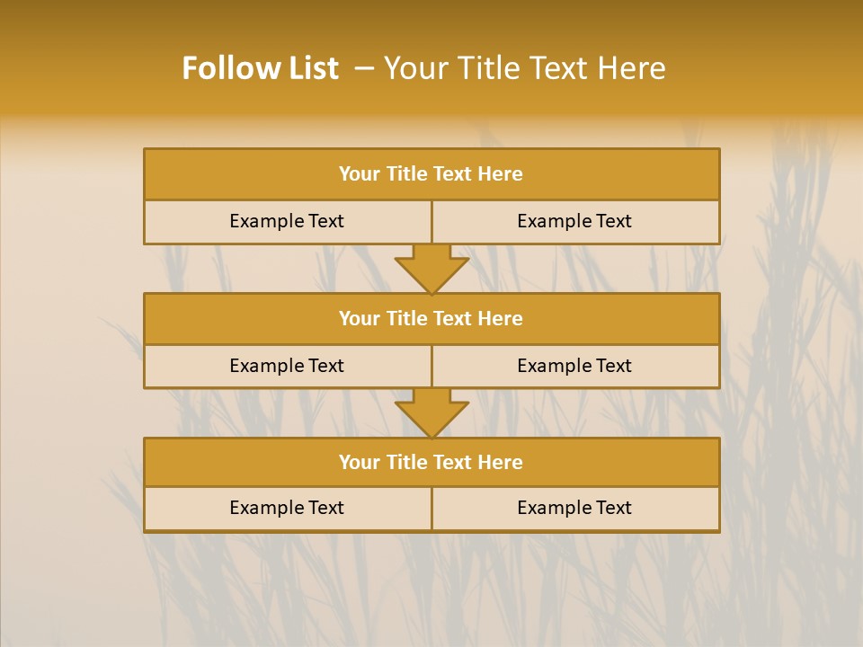 Background Sunset Savanna PowerPoint Template