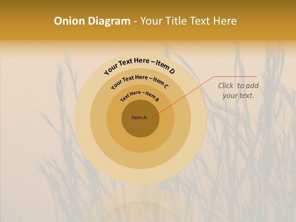 Background Sunset Savanna PowerPoint Template