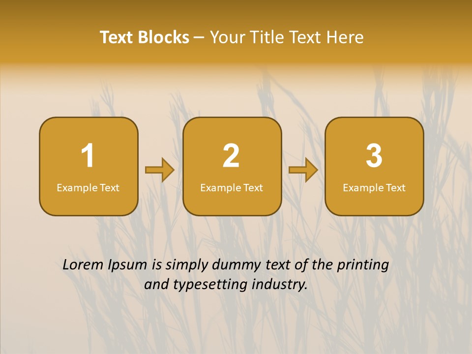Background Sunset Savanna PowerPoint Template