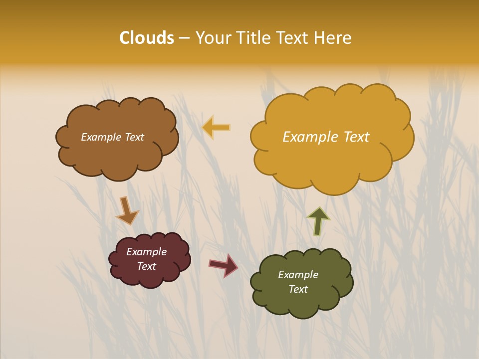 Background Sunset Savanna PowerPoint Template