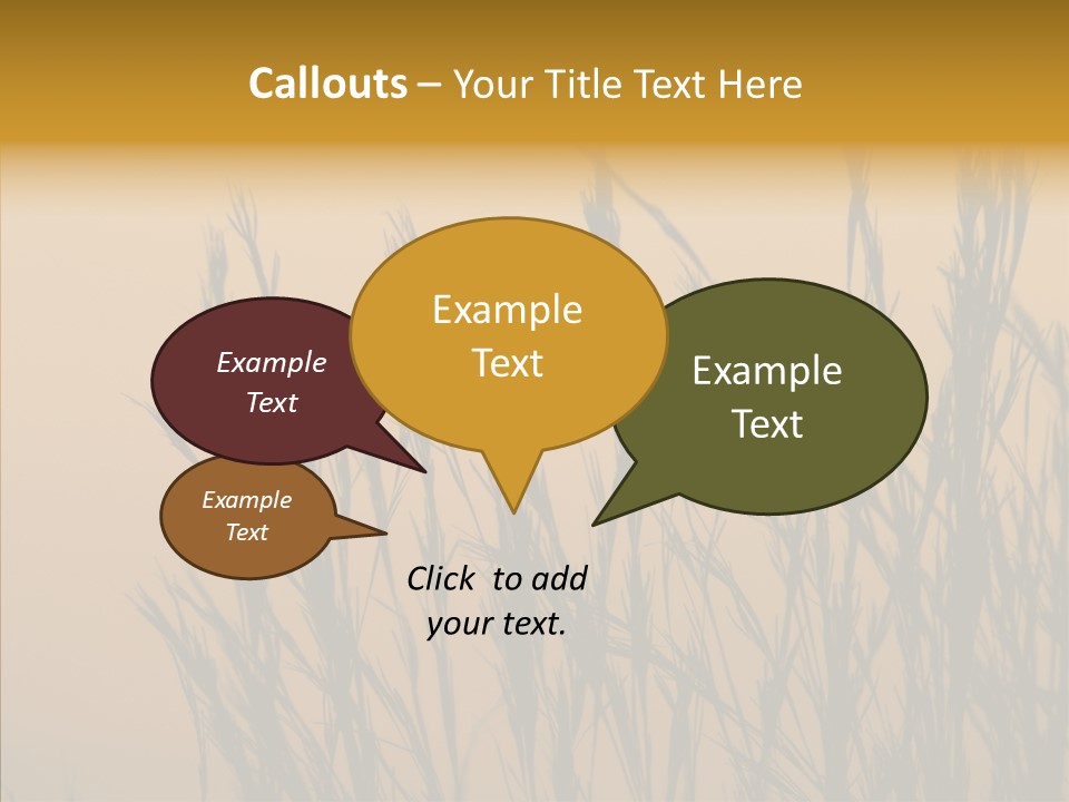 Background Sunset Savanna PowerPoint Template