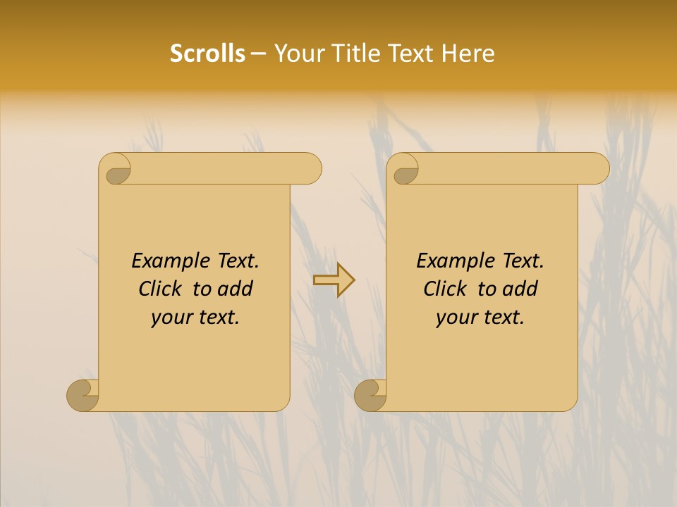 Background Sunset Savanna PowerPoint Template