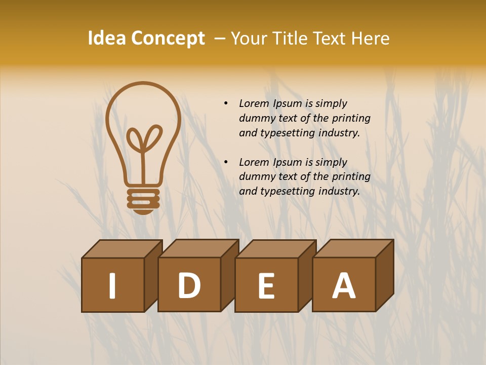 Background Sunset Savanna PowerPoint Template