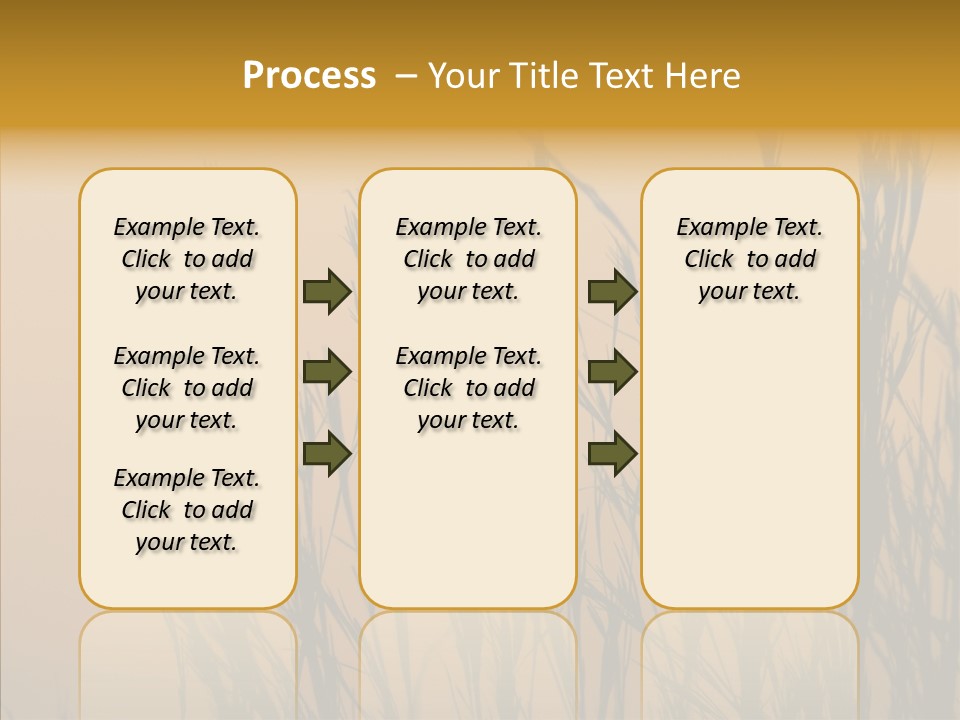 Background Sunset Savanna PowerPoint Template