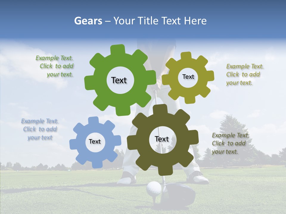 Girl Fitness Woman PowerPoint Template