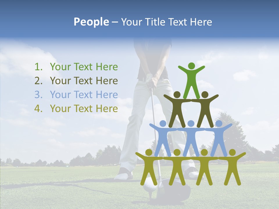 Girl Fitness Woman PowerPoint Template