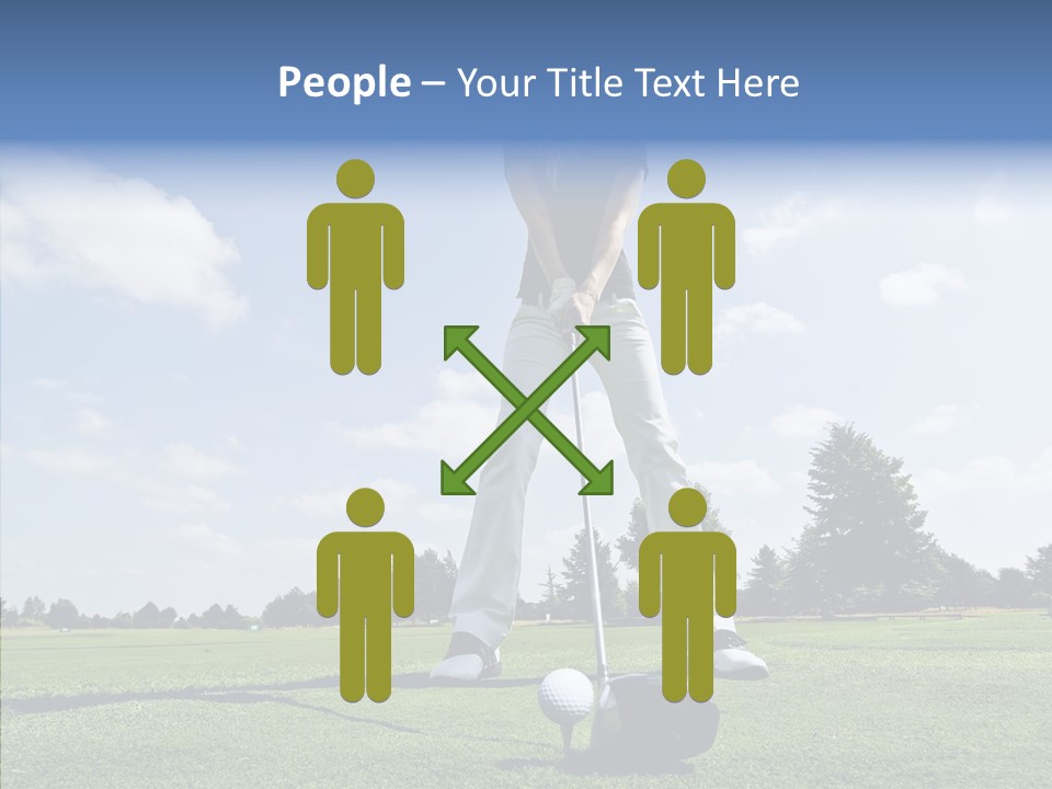 Girl Fitness Woman PowerPoint Template