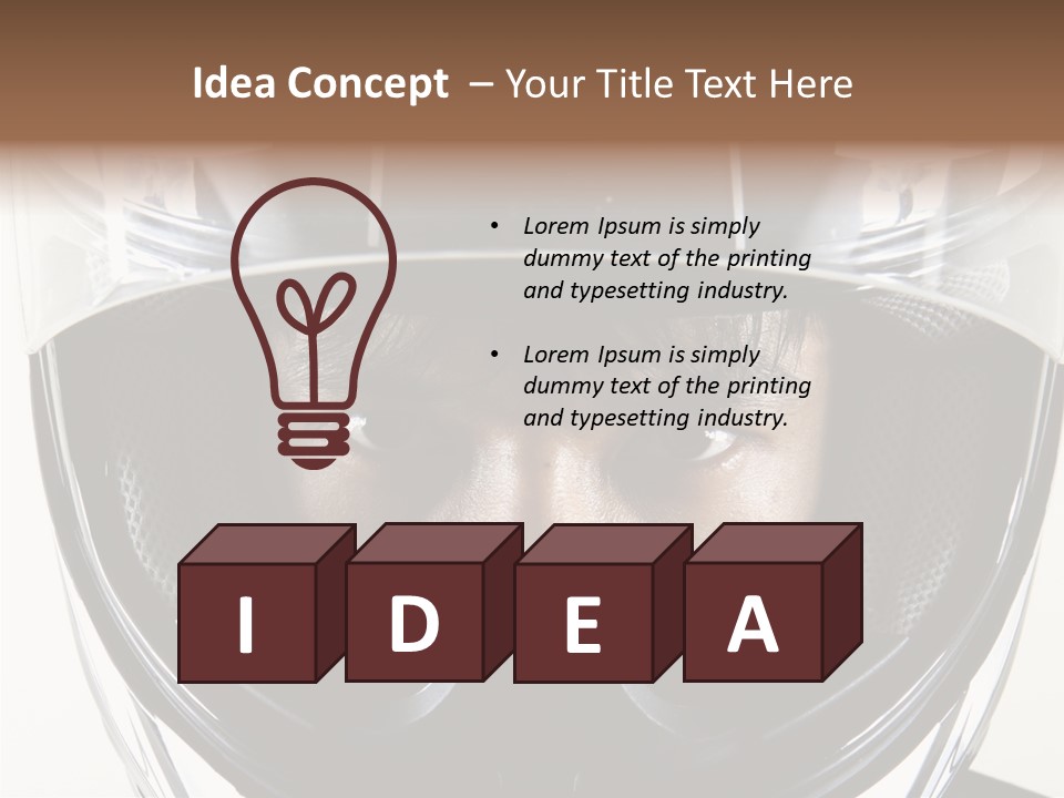 Young Mouth Bright PowerPoint Template