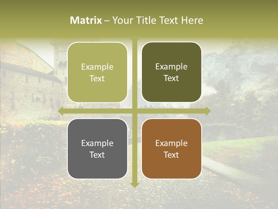 Autumn Scenery Old PowerPoint Template