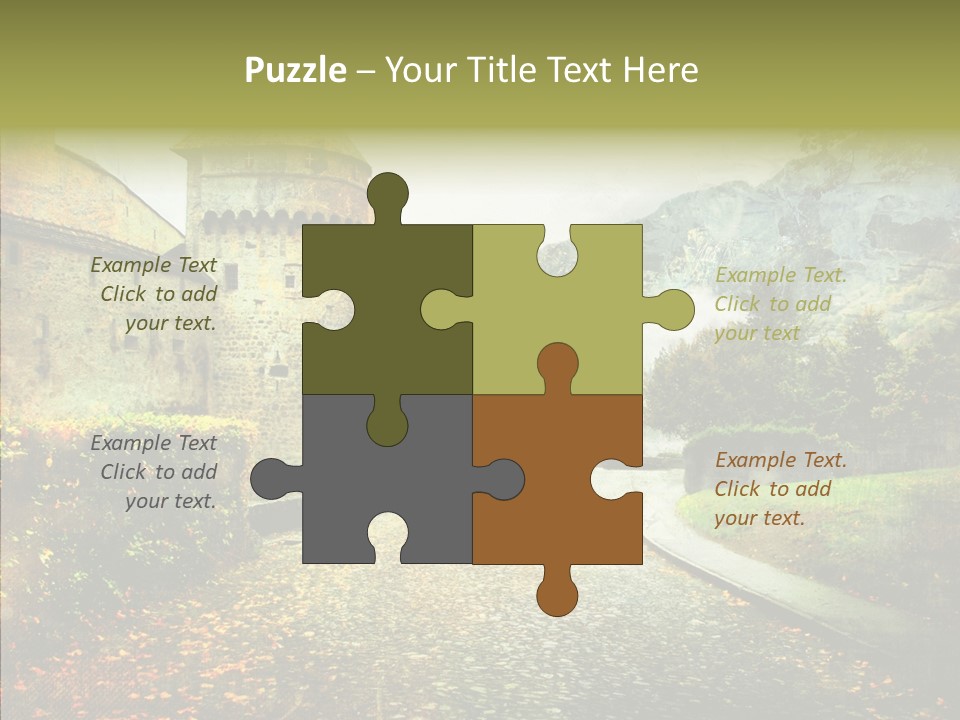 Autumn Scenery Old PowerPoint Template