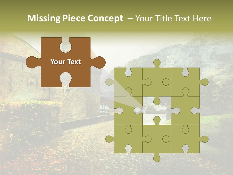 Autumn Scenery Old PowerPoint Template