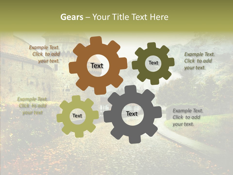 Autumn Scenery Old PowerPoint Template