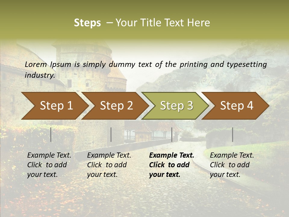 Autumn Scenery Old PowerPoint Template