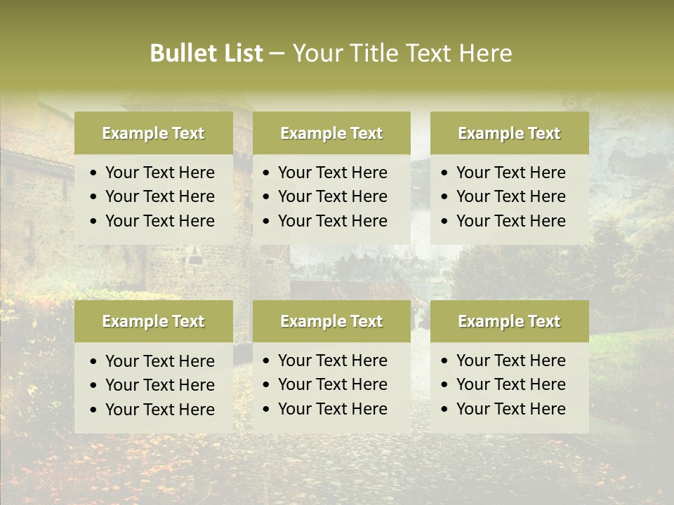 Autumn Scenery Old PowerPoint Template