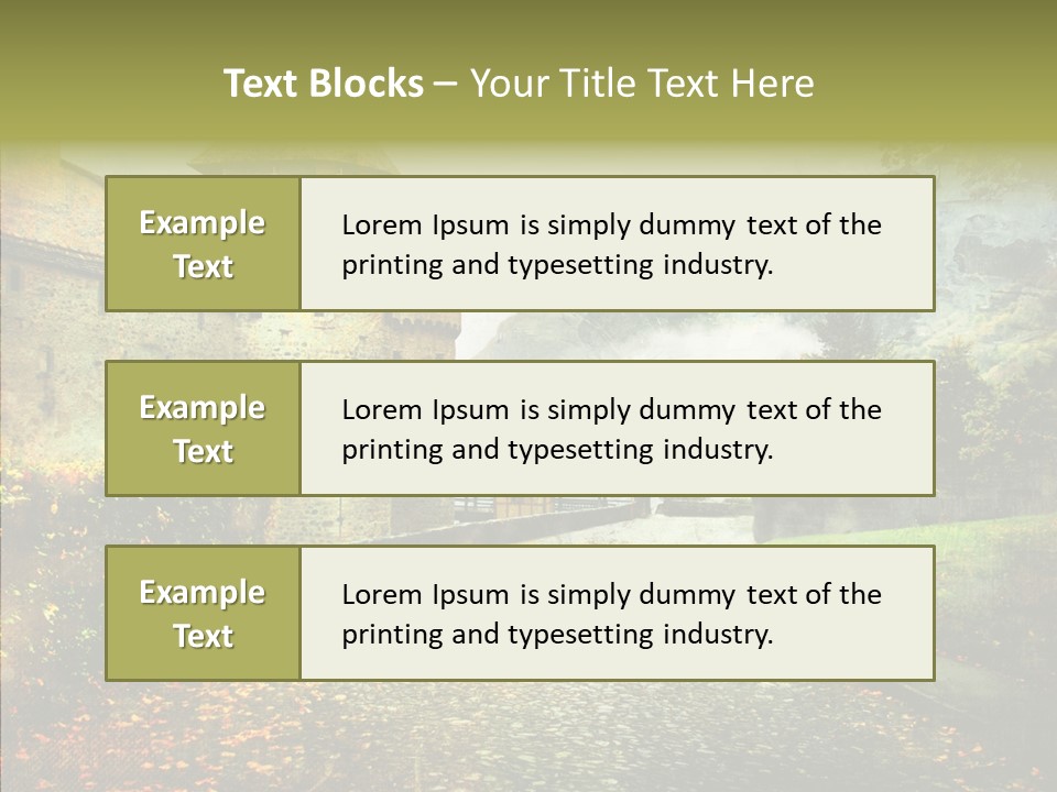 Autumn Scenery Old PowerPoint Template