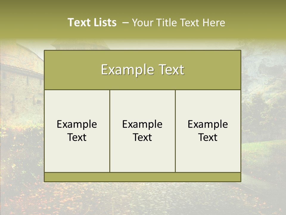 Autumn Scenery Old PowerPoint Template
