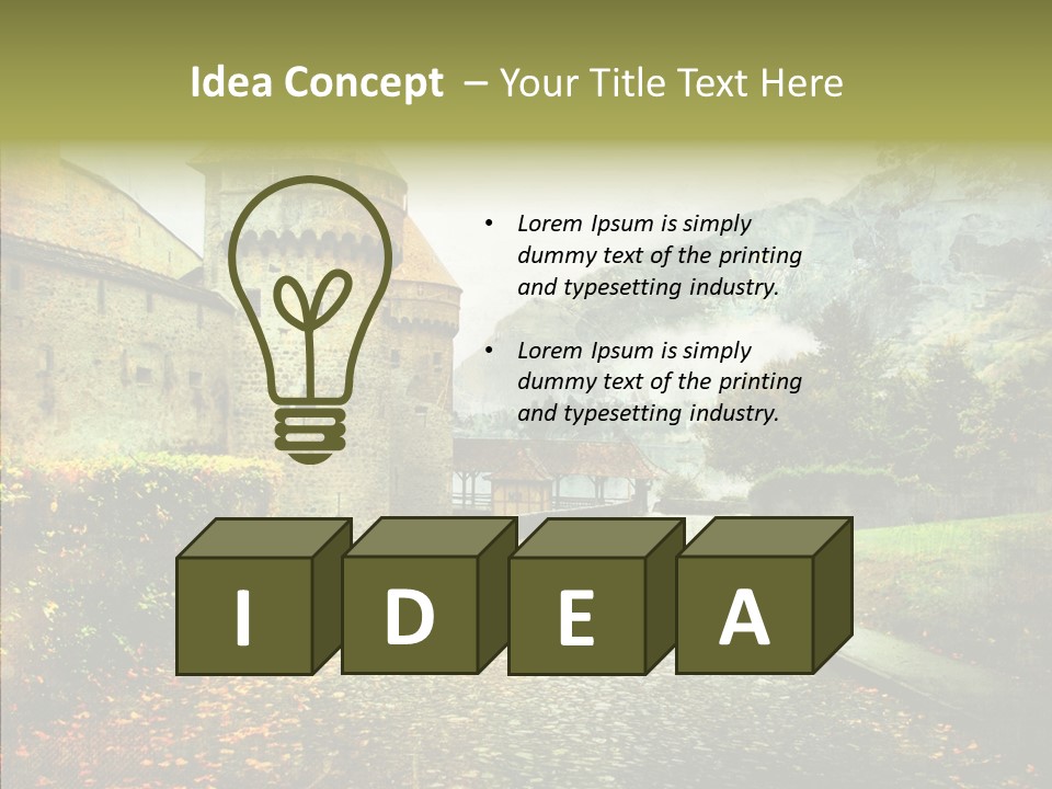 Autumn Scenery Old PowerPoint Template