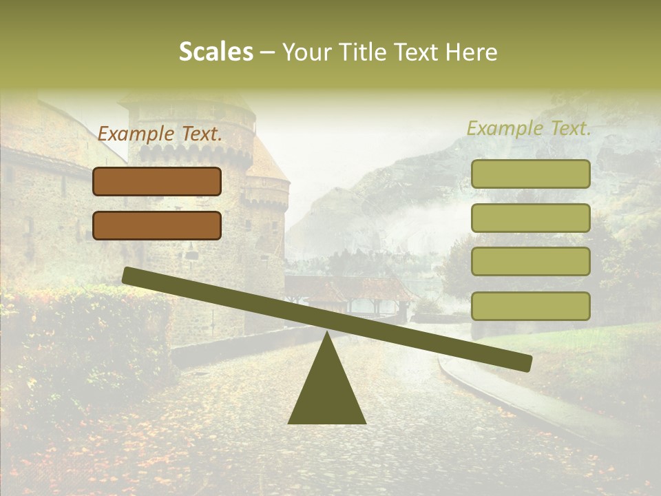 Autumn Scenery Old PowerPoint Template