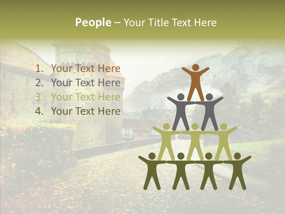 Autumn Scenery Old PowerPoint Template