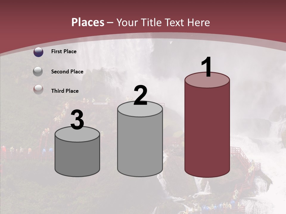 Bridal Cliff River PowerPoint Template