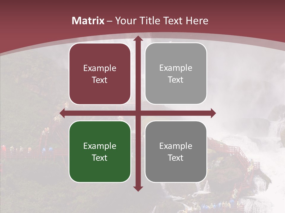 Bridal Cliff River PowerPoint Template