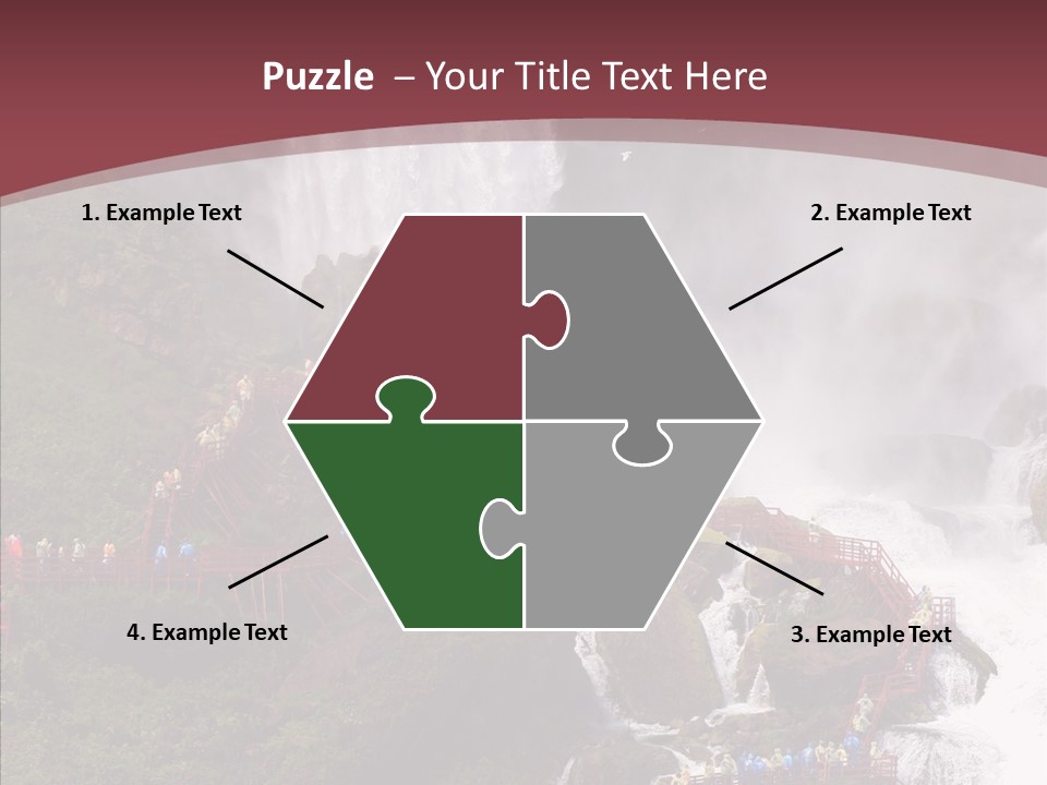 Bridal Cliff River PowerPoint Template