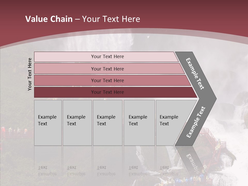 Bridal Cliff River PowerPoint Template