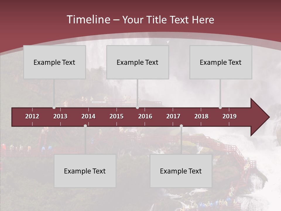 Bridal Cliff River PowerPoint Template