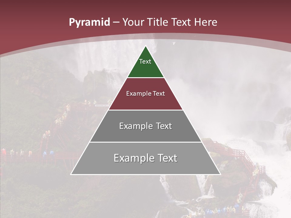 Bridal Cliff River PowerPoint Template