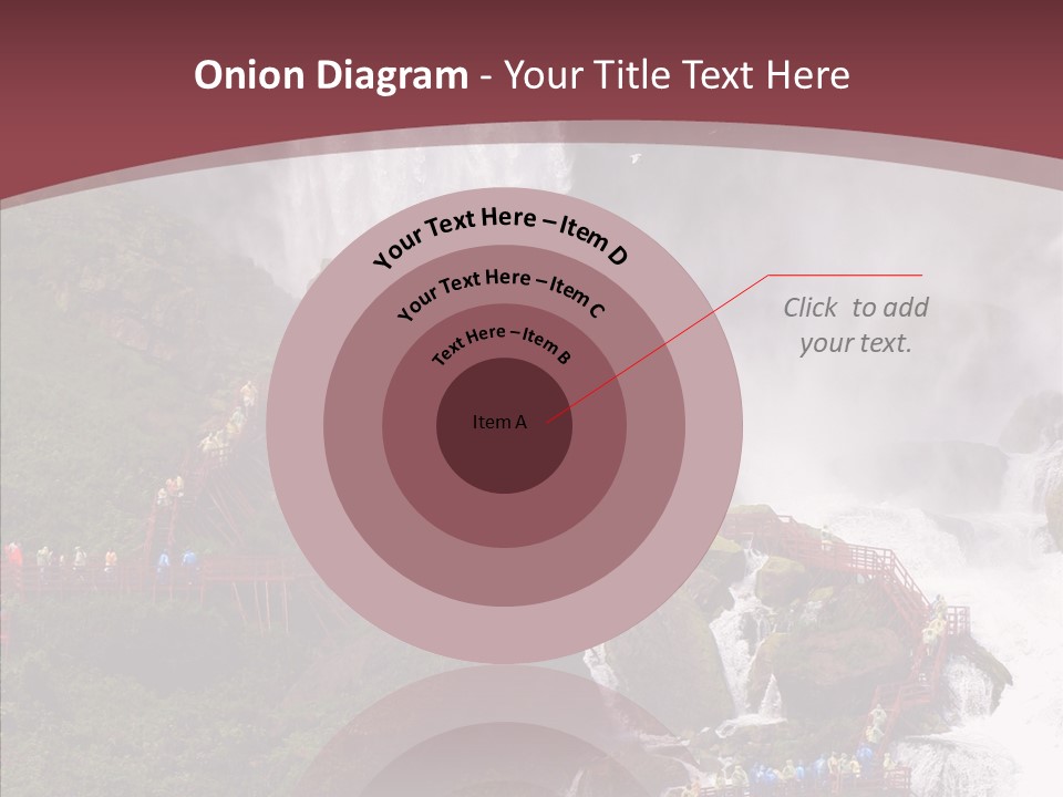 Bridal Cliff River PowerPoint Template