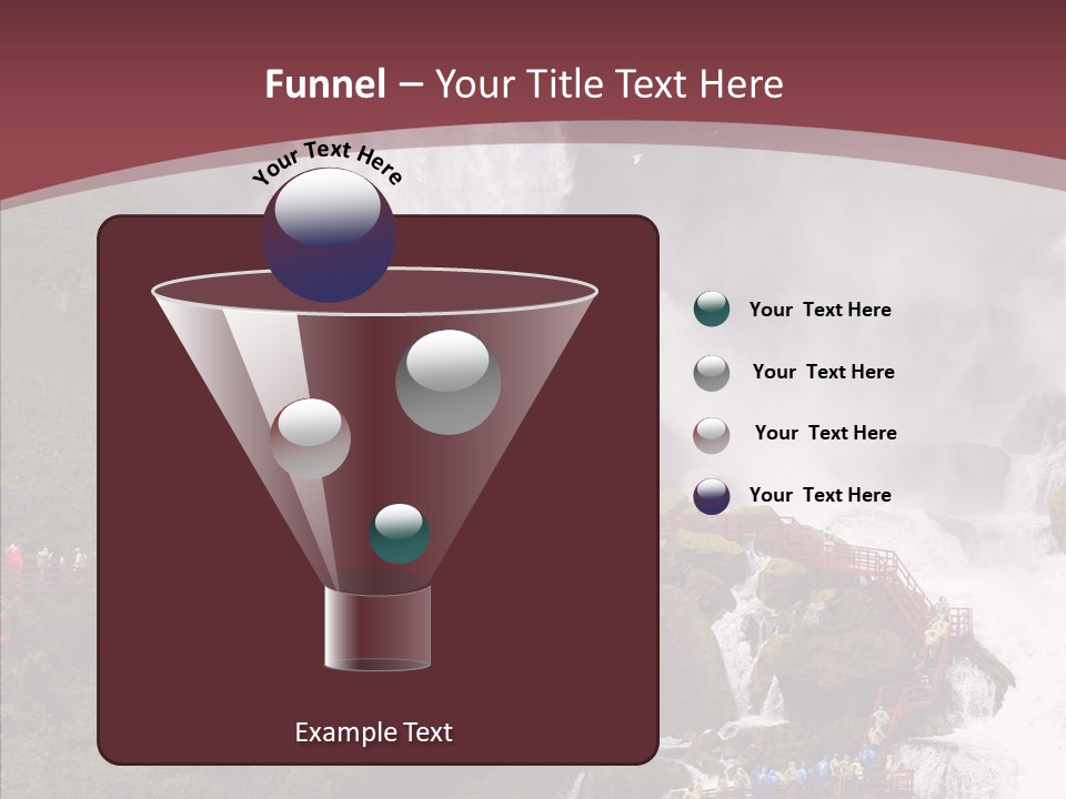 Bridal Cliff River PowerPoint Template