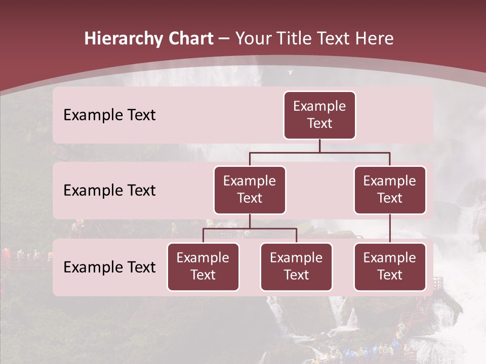 Bridal Cliff River PowerPoint Template