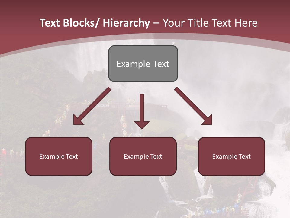 Bridal Cliff River PowerPoint Template