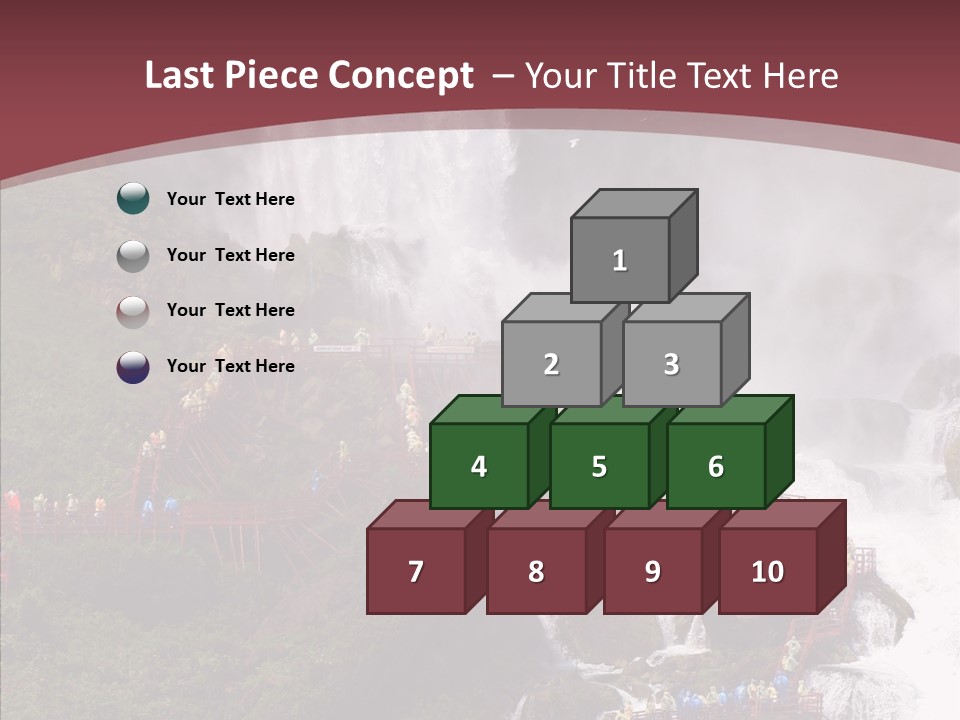 Bridal Cliff River PowerPoint Template